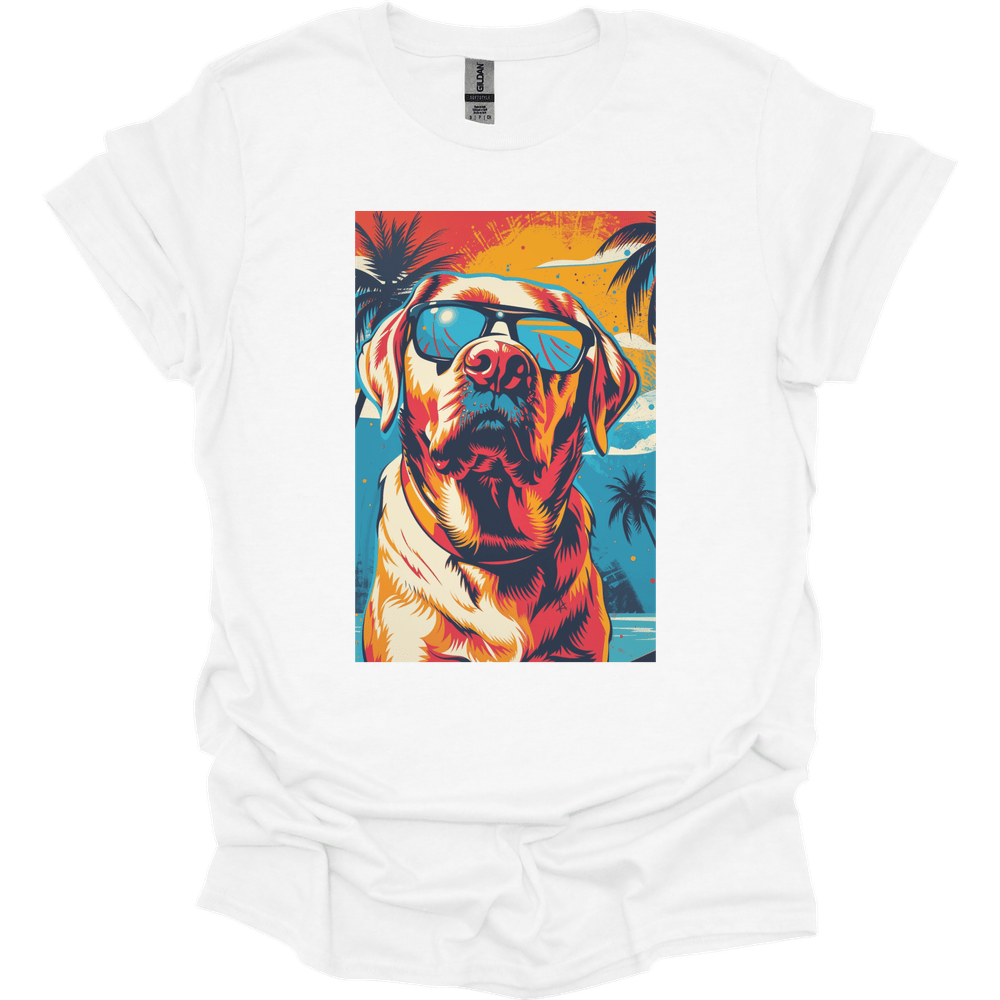 Labrador - Summer Dog T-Shirt - White