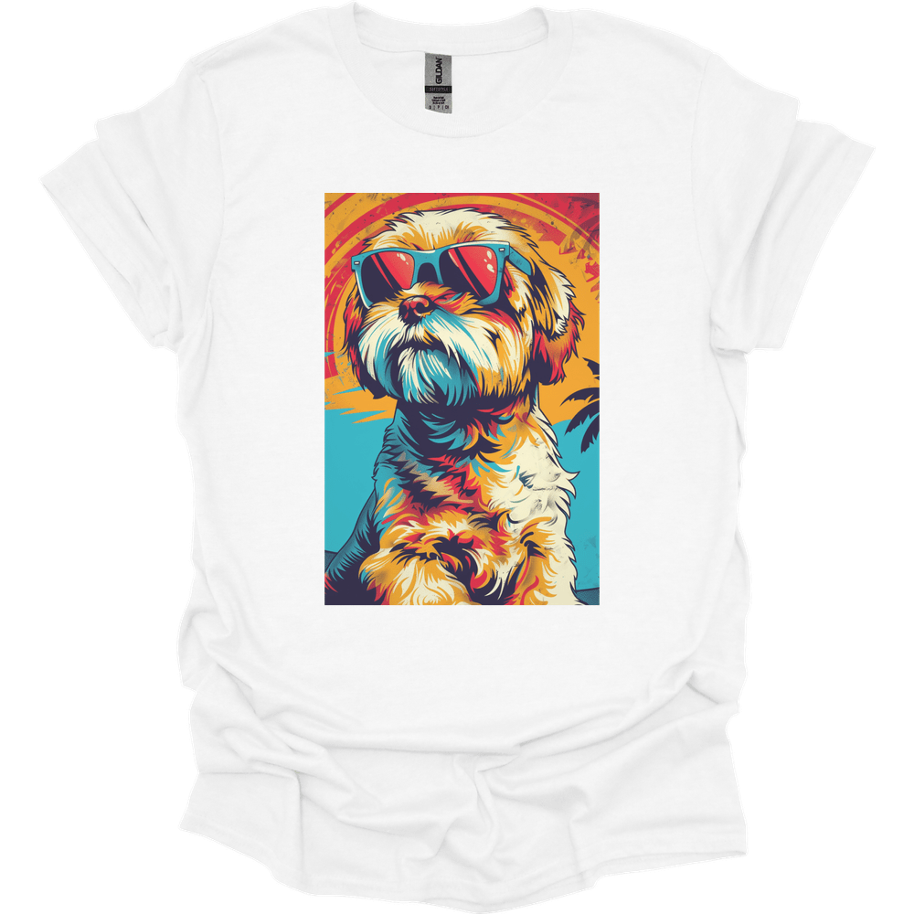 Cavapoo - Summer Dog T-Shirt - White