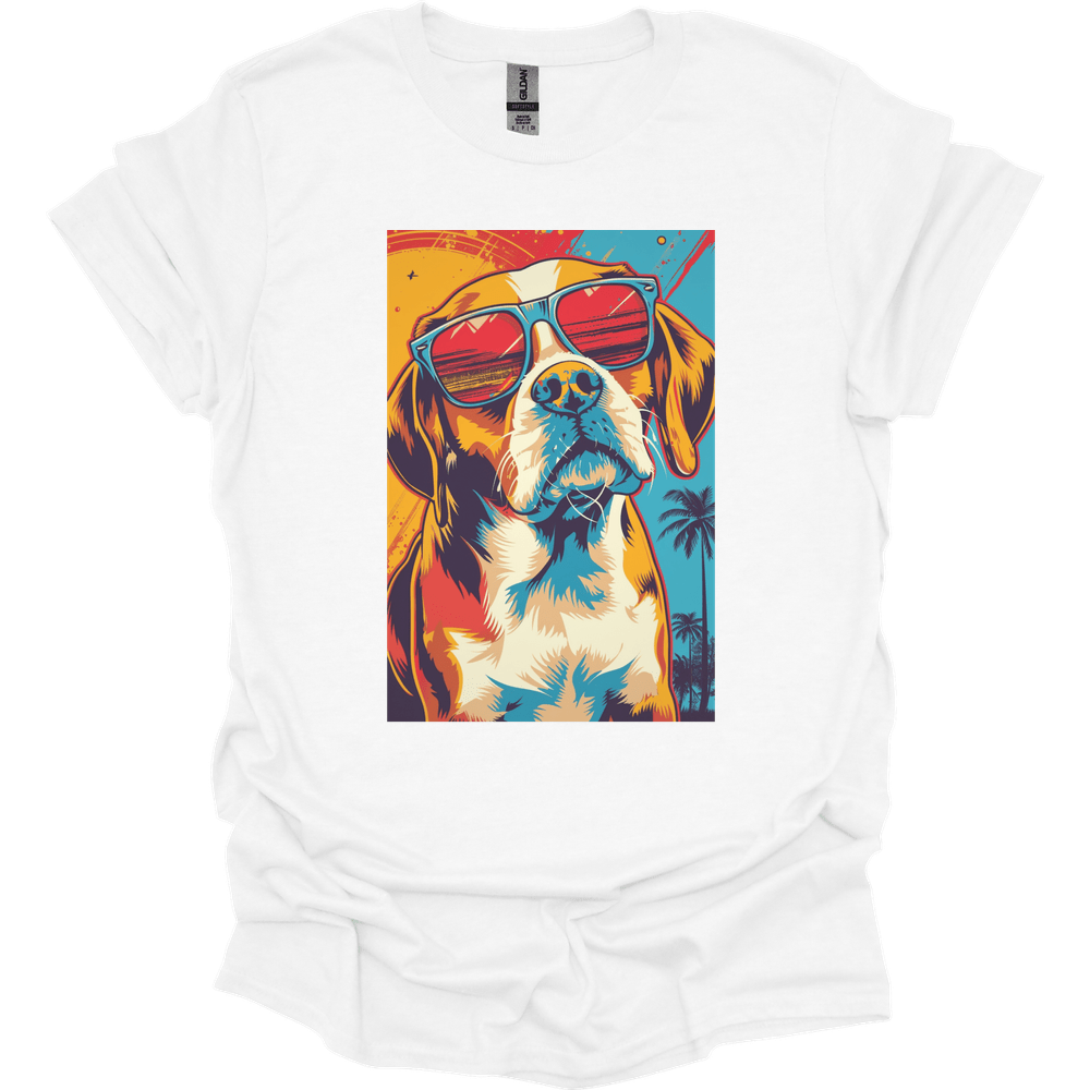 Beagle - Summer Dog T-Shirt - White