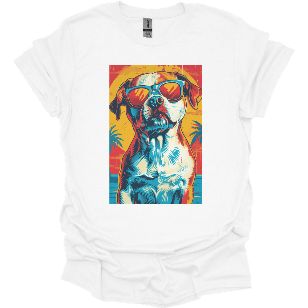 Brittany - Summer Dog T-Shirt - White