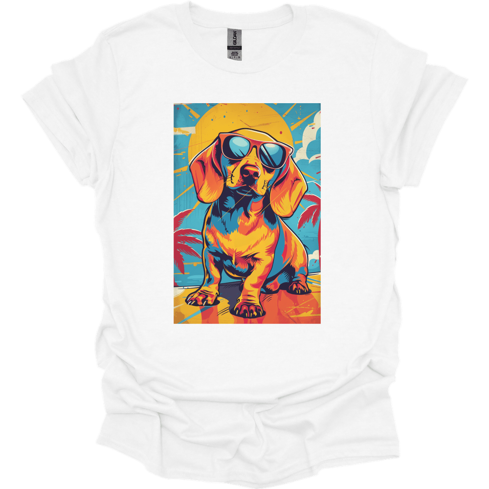 Dachshund - Summer Dog T-Shirt - White