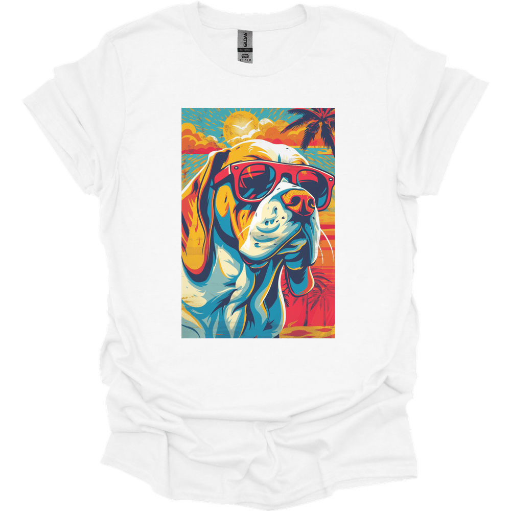 Basset Hound - Summer Dog T-Shirt - White