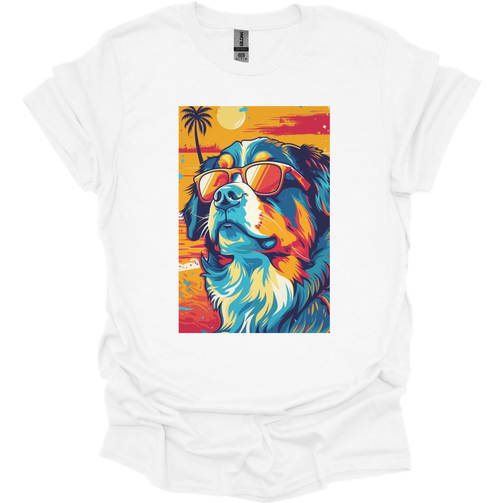 Bernese Mountain Dog - Summer Dog T-Shirt - White