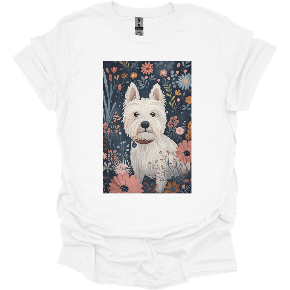 West Highland White Terrier - Boho Dog T-Shirt - White