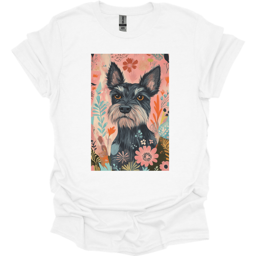 Paddledale Terrier - Boho Dog T-Shirt - White