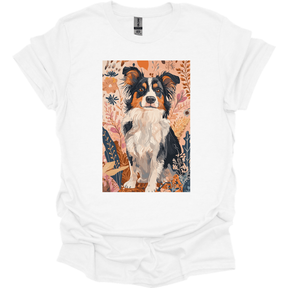 Miniature American Shepherd - Boho Dog T-Shirt - White