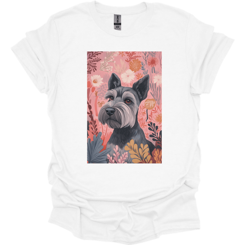 Miniature Schnauzer - Boho Dog T-Shirt - White
