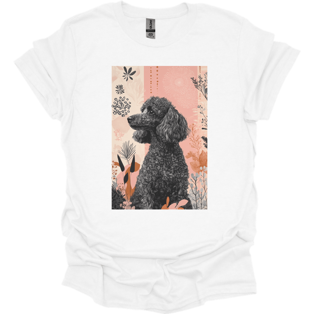 Poodle - Boho Dog T-Shirt - White