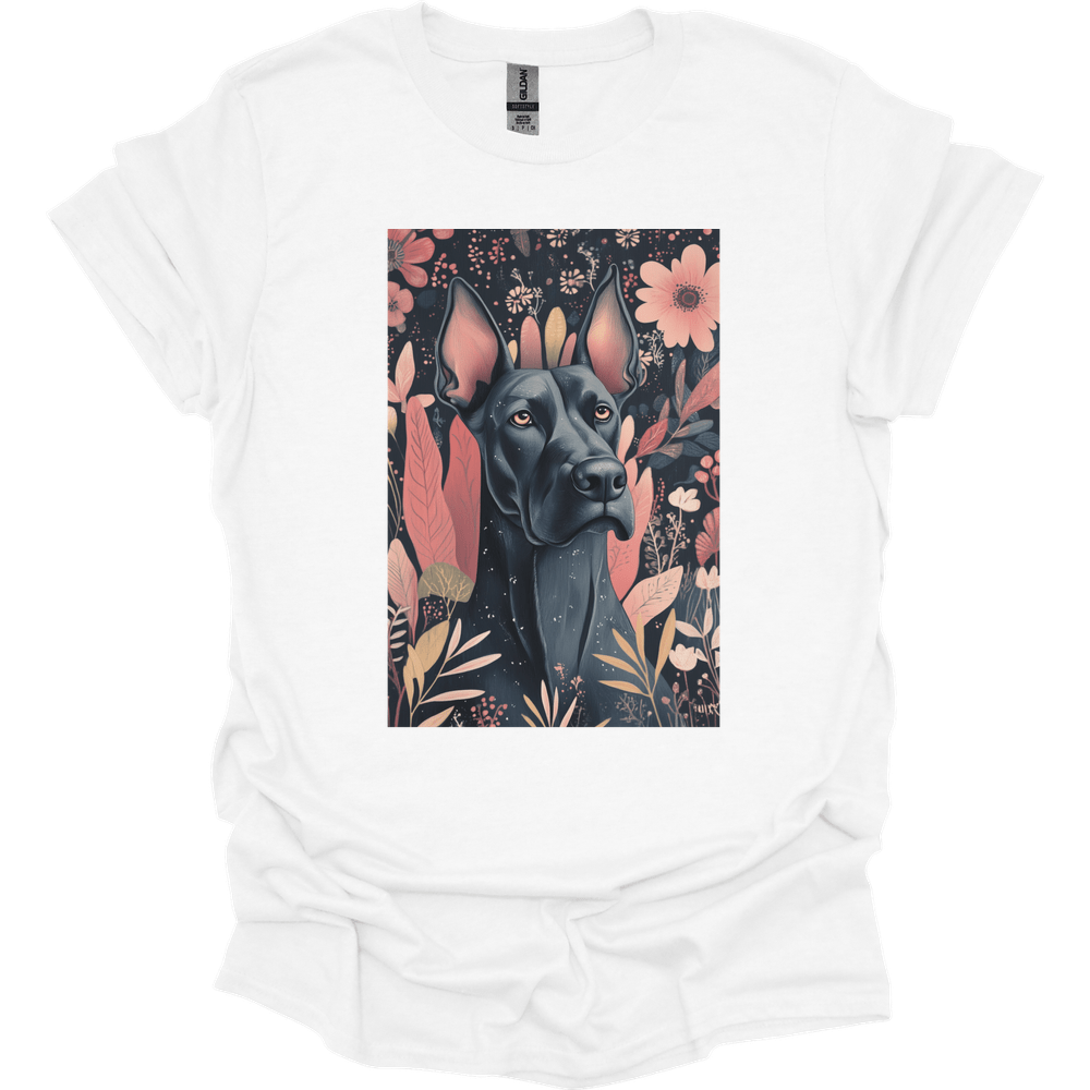 Great Dane - Boho Dog T-Shirt - White