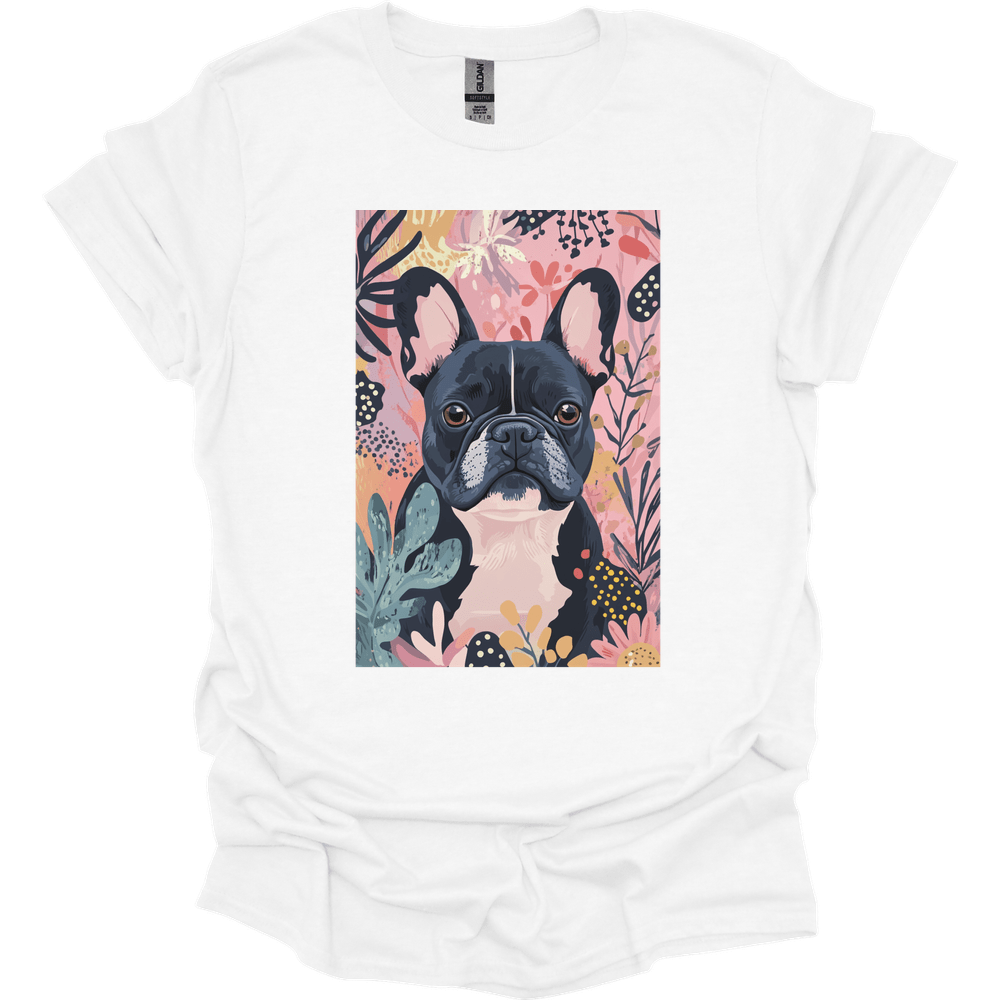 French Bulldog - Boho Dog T-Shirt - White