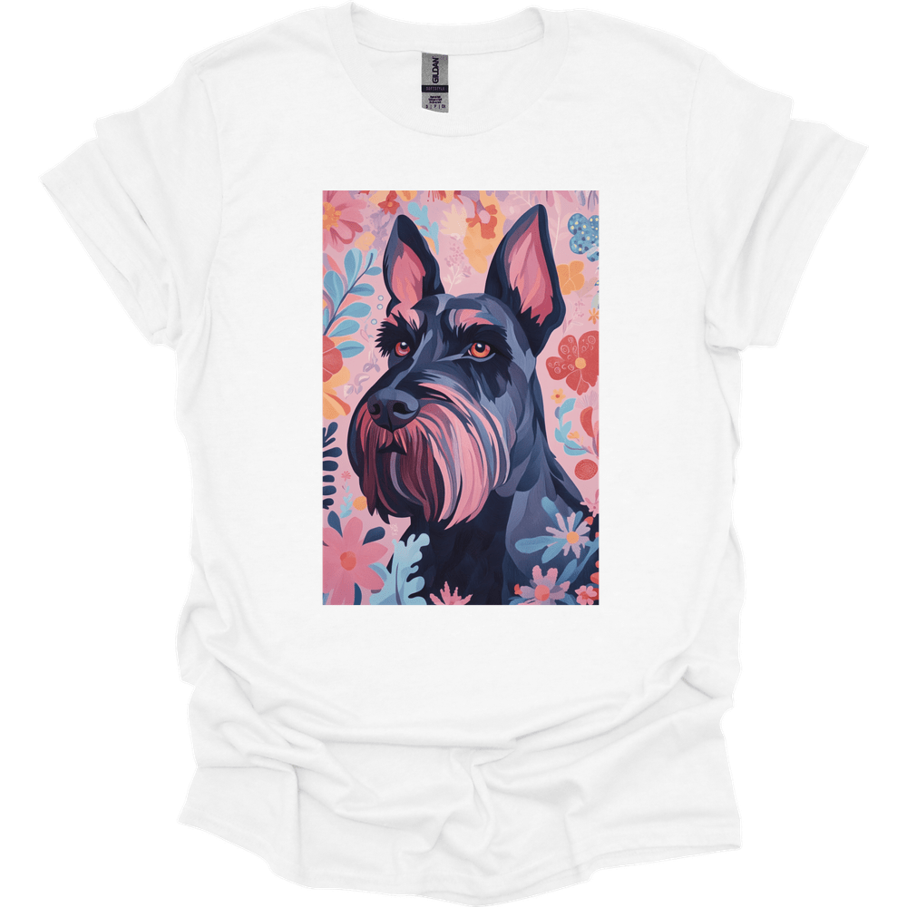 Giant Schnauzer - Boho Dog T-Shirt - White