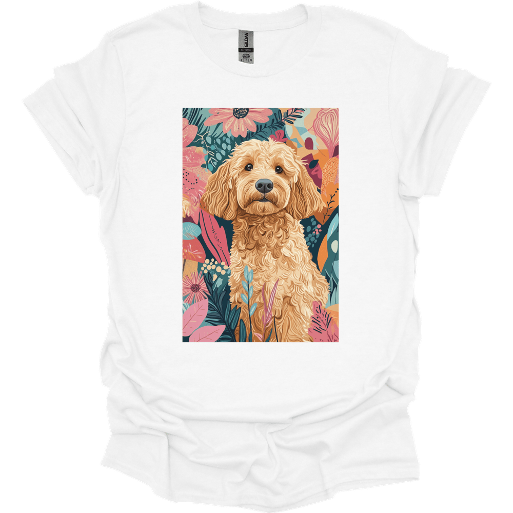 Golden Doodle - Boho Dog T-Shirt - White