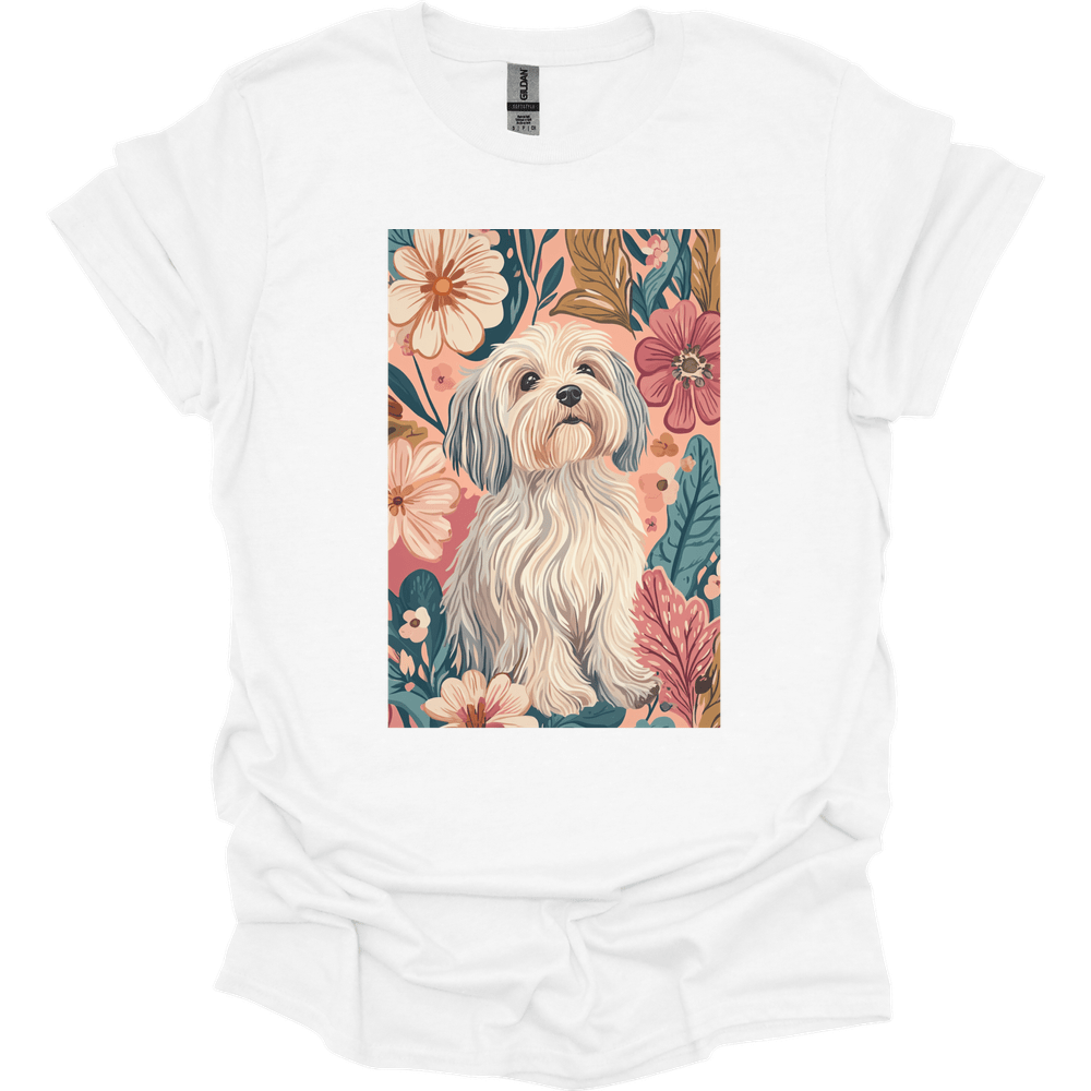 Havanese - Boho Dog T-Shirt - White