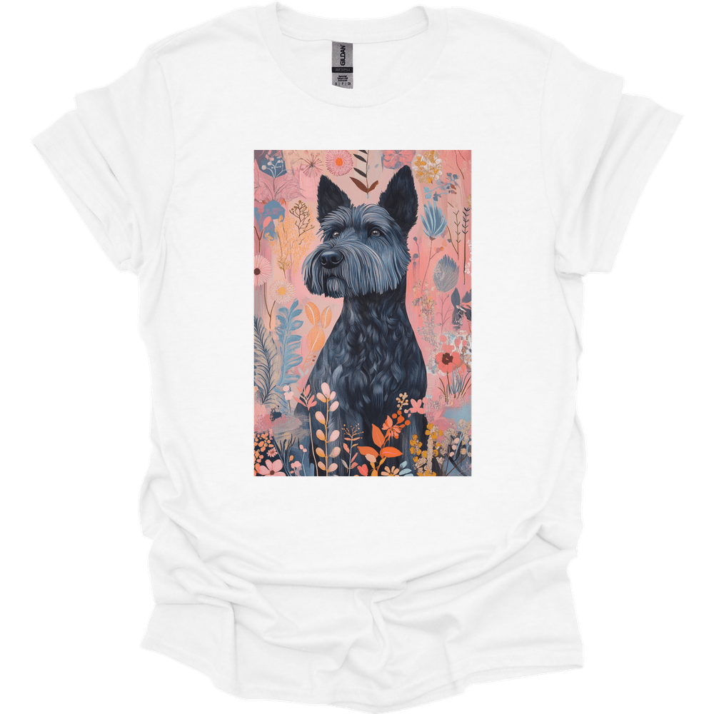 Kerry Blue Terrier - Boho Dog T-Shirt - White
