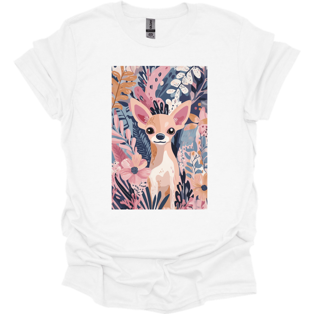 Chihuahua - Boho Dog T-Shirt - White
