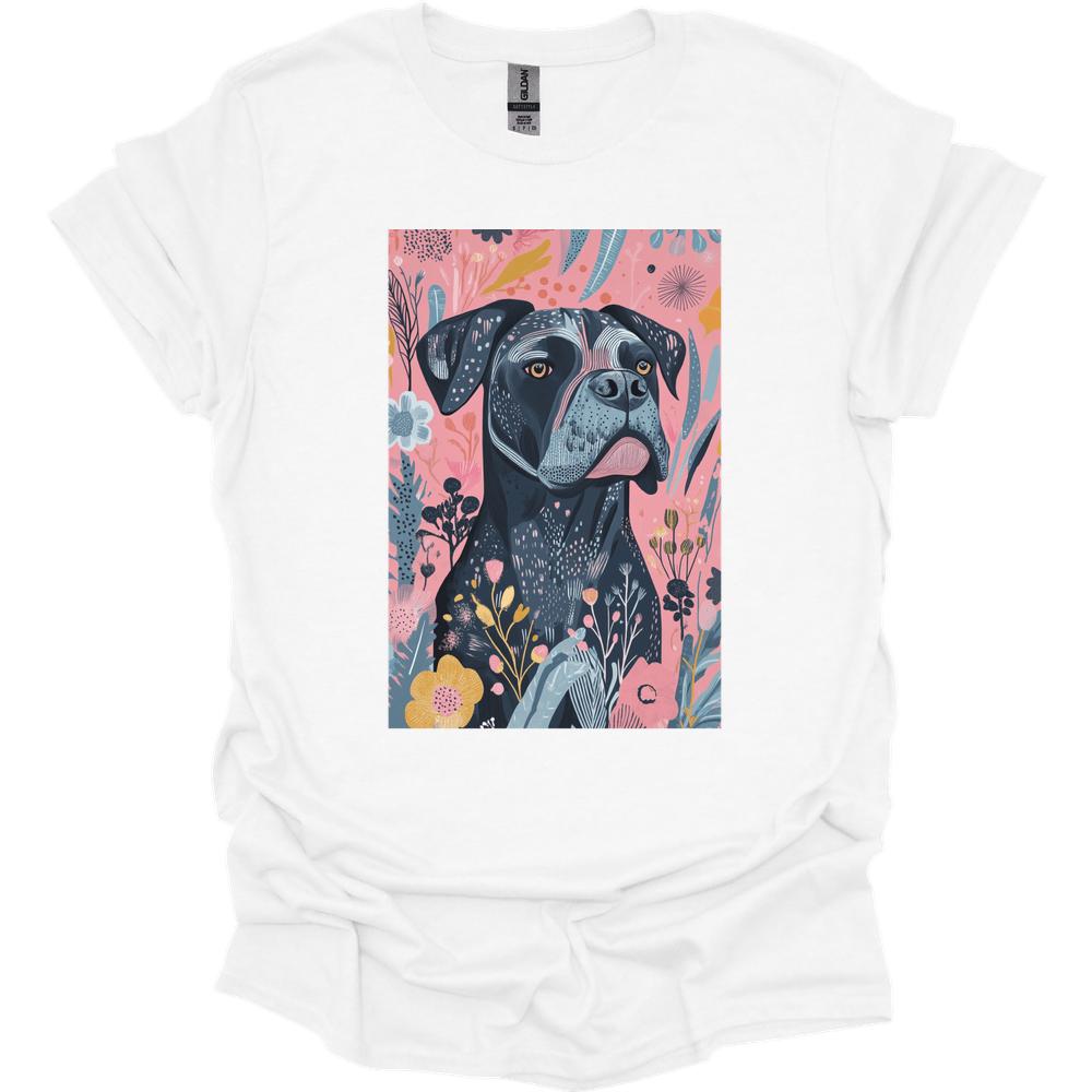 Cane Corso - Boho Dog T-Shirt - White