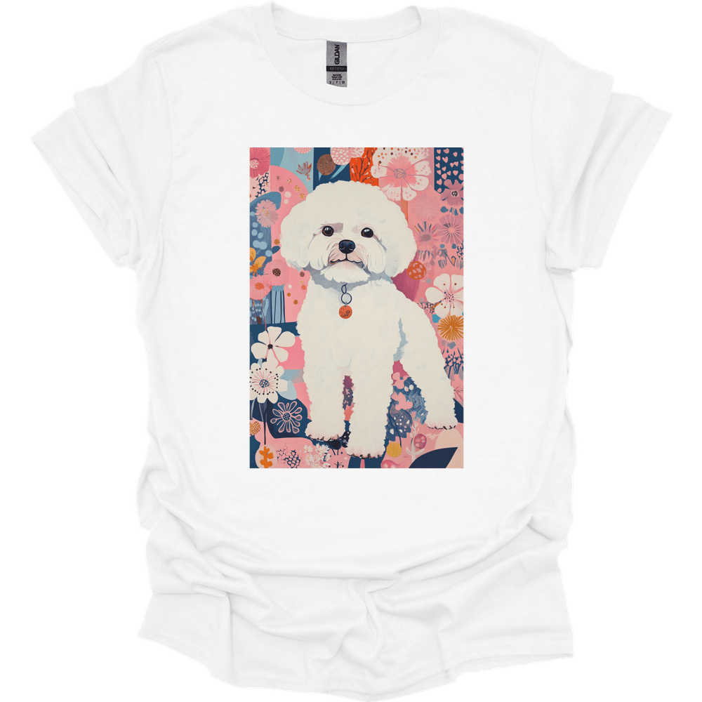 Bichon Frise - Boho Dog T-Shirt - White