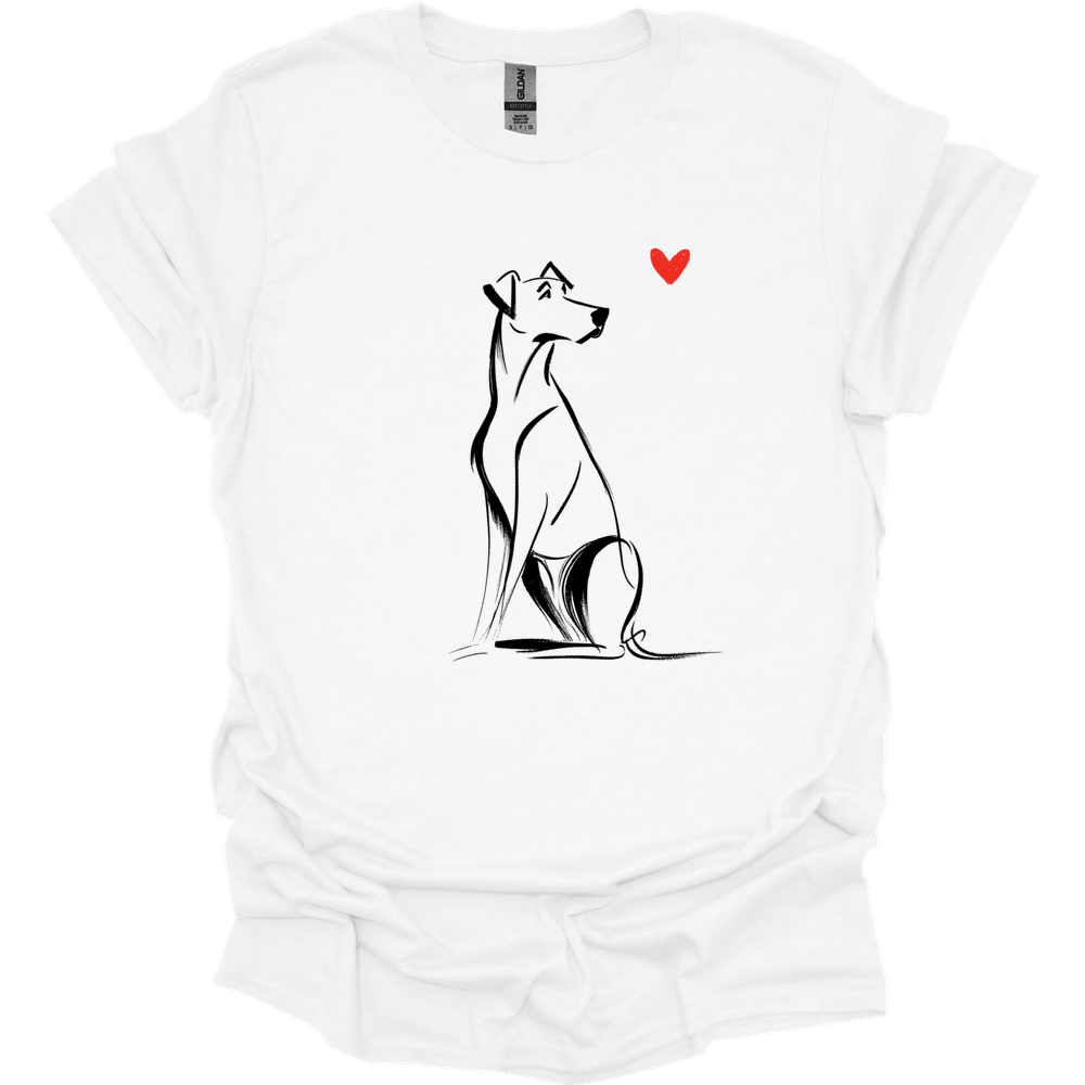 Rhodesian Ridgeback - Sketch Dog T-Shirt - White
