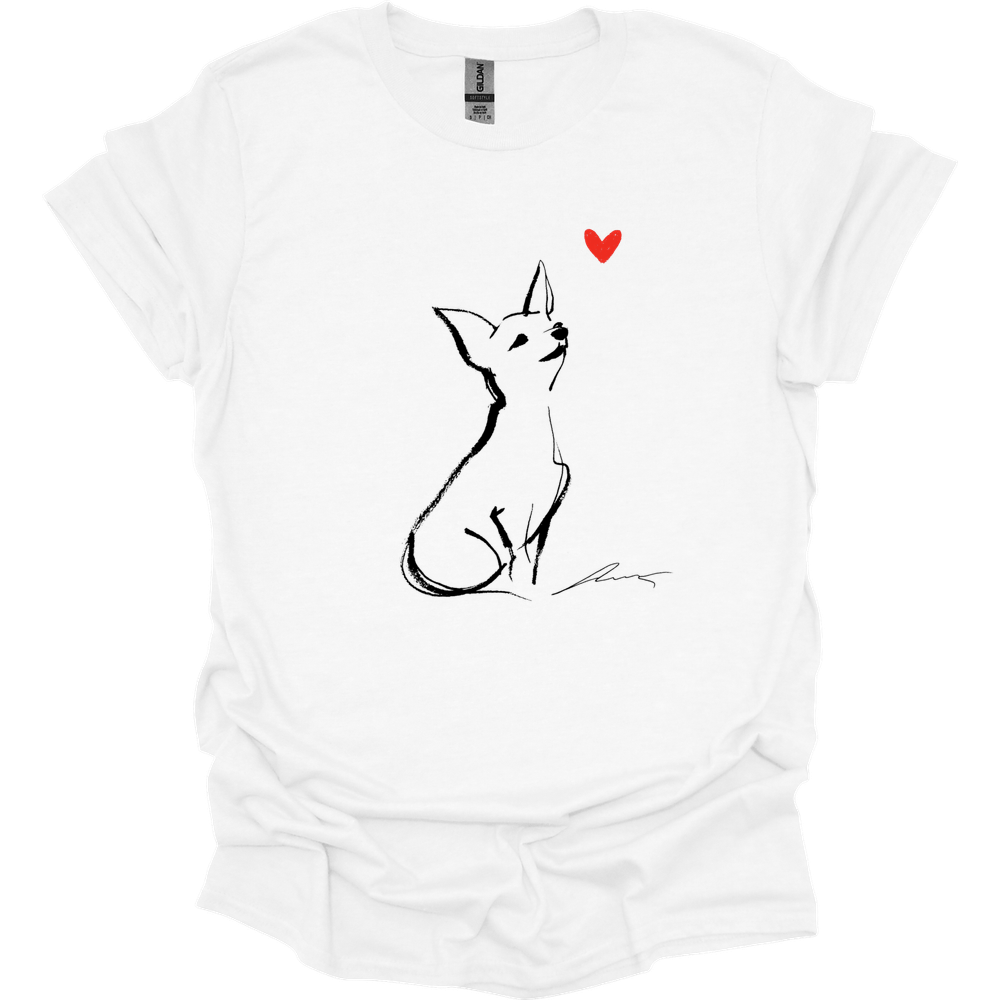 Chihuahua - Sketch Dog T-Shirt - White