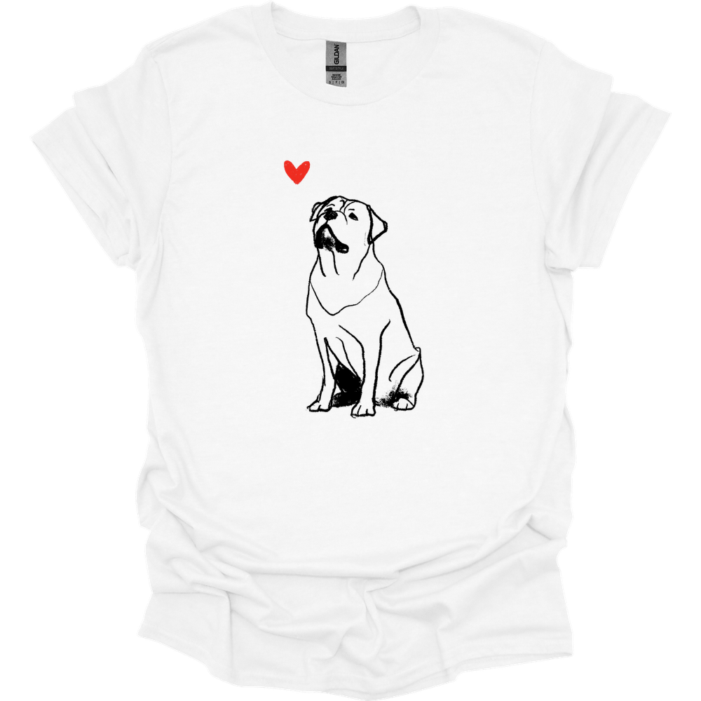 Rottweiler - Sketch Dog T-Shirt - White