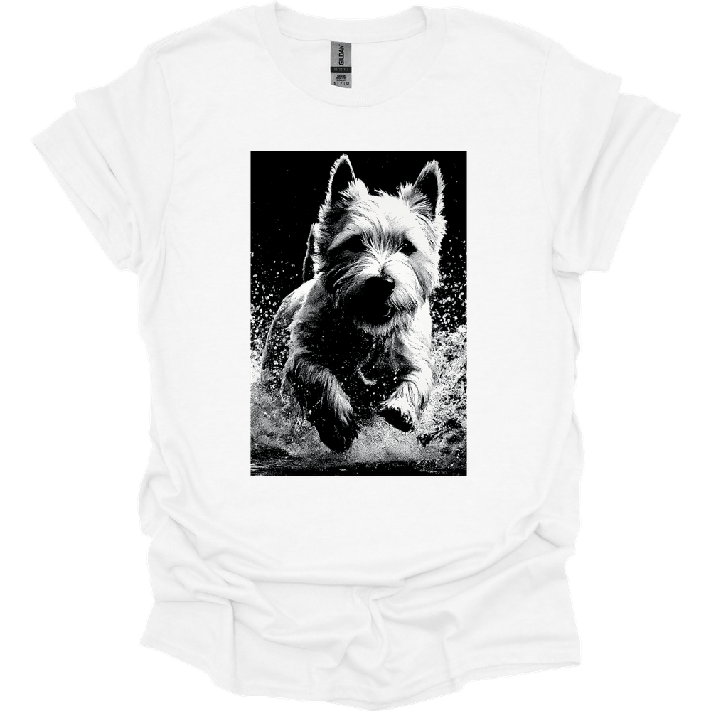 West Highland White Terrier - Puddle Dog T-Shirt - White