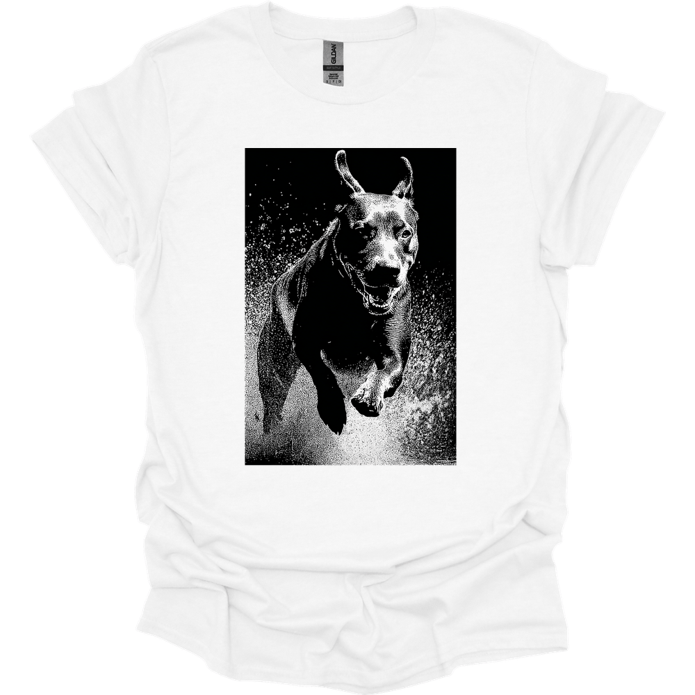 Rottweiler - Puddle Dog T-Shirt - White