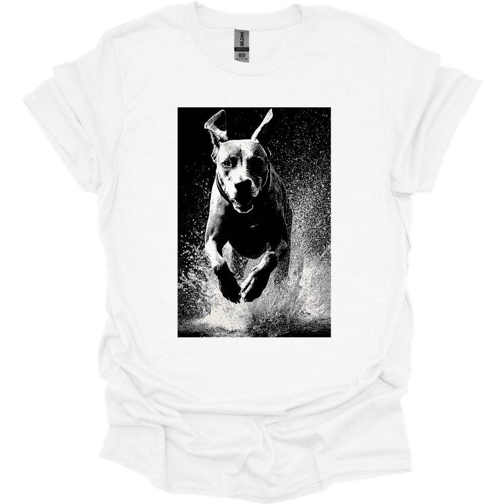 Rhodesian Ridgeback - Puddle Dog T-Shirt - White