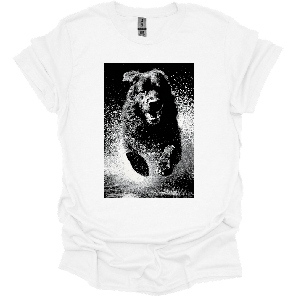 Newfoundland - Puddle Dog T-Shirt - White