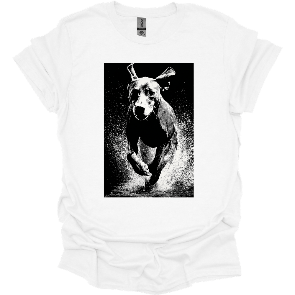 German Shorthaired Pointer - Puddle Dog T-Shirt - White