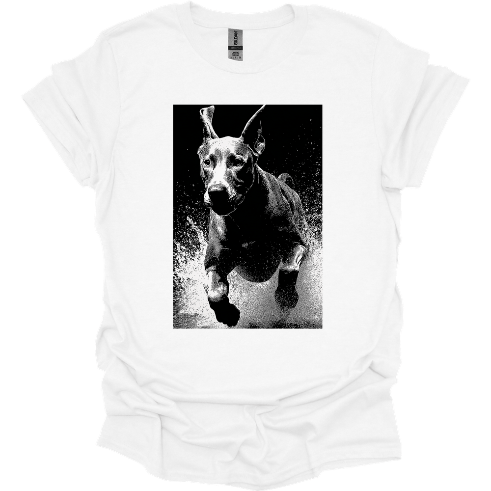 Great Dane - Puddle Dog T-Shirt - White