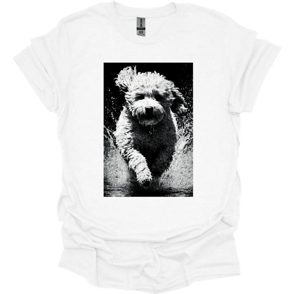 Bichon Frise - Puddle Dog T-Shirt - White
