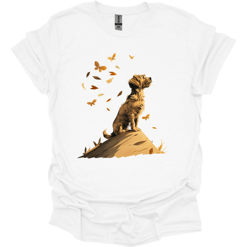Cavapoo - Fall Dog T-Shirt - White