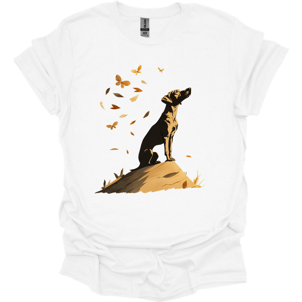 German Shorthaired Pointer - Fall Dog T-Shirt - White