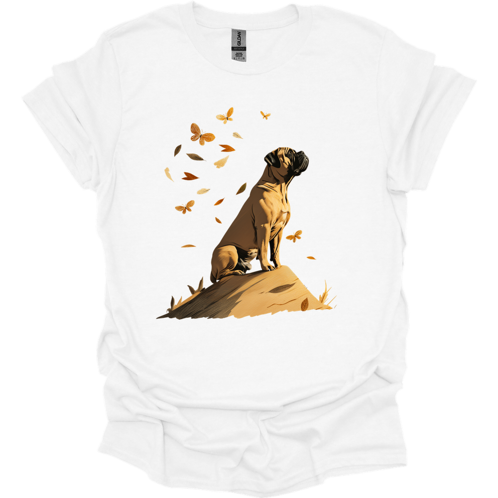 Mastiff - Fall Dog T-Shirt - White