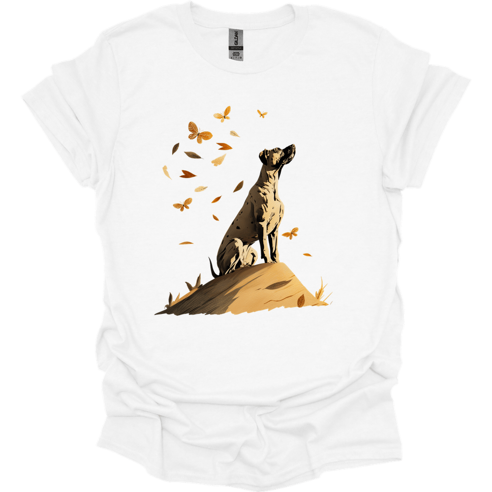 Great Dane - Fall Dog T-Shirt - White