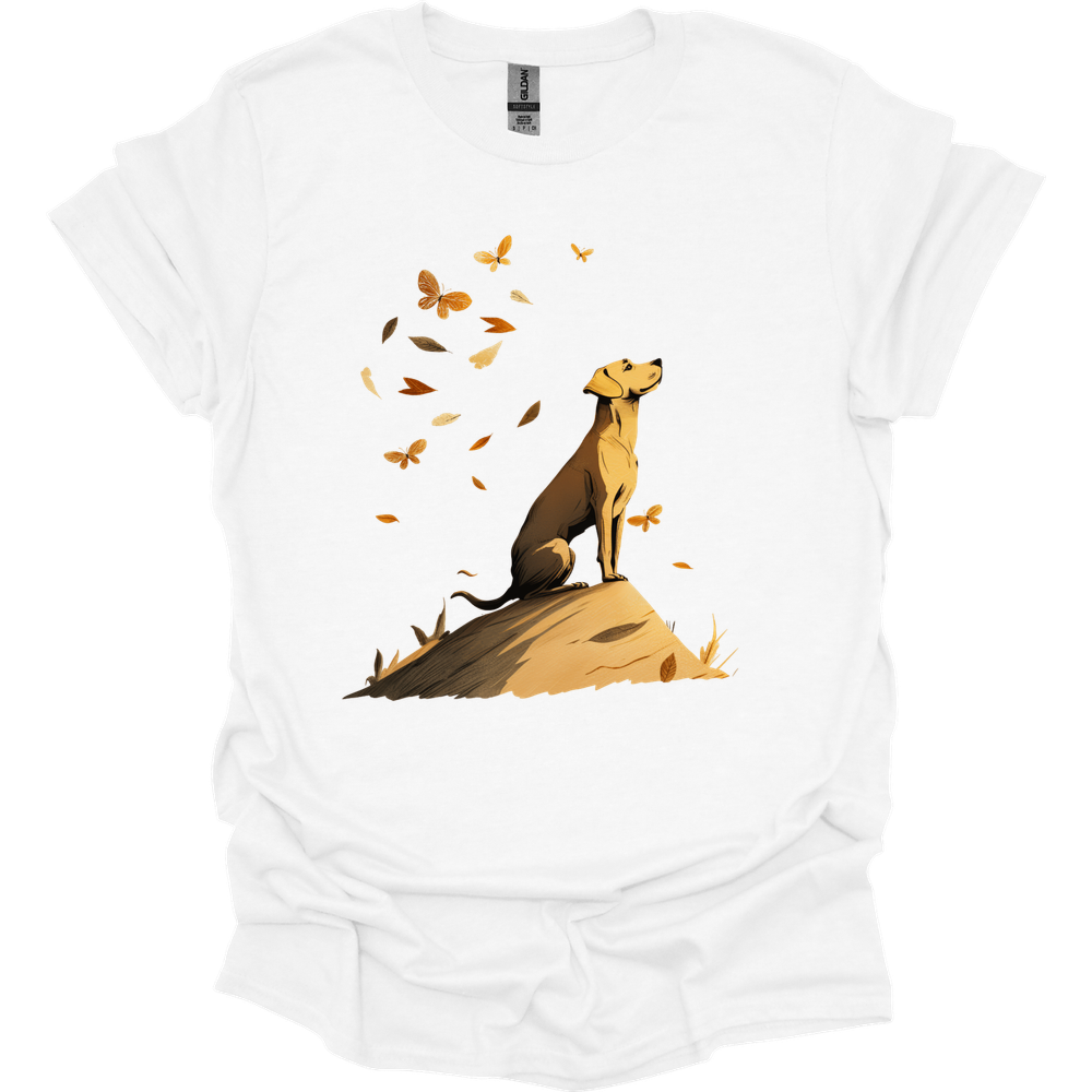 Vizsla - Fall Dog T-Shirt - White