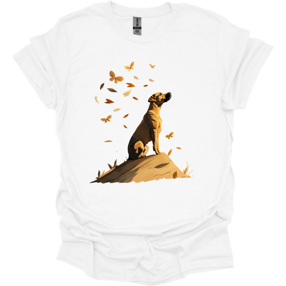 Rhodesian Ridgeback - Fall Dog T-Shirt - White