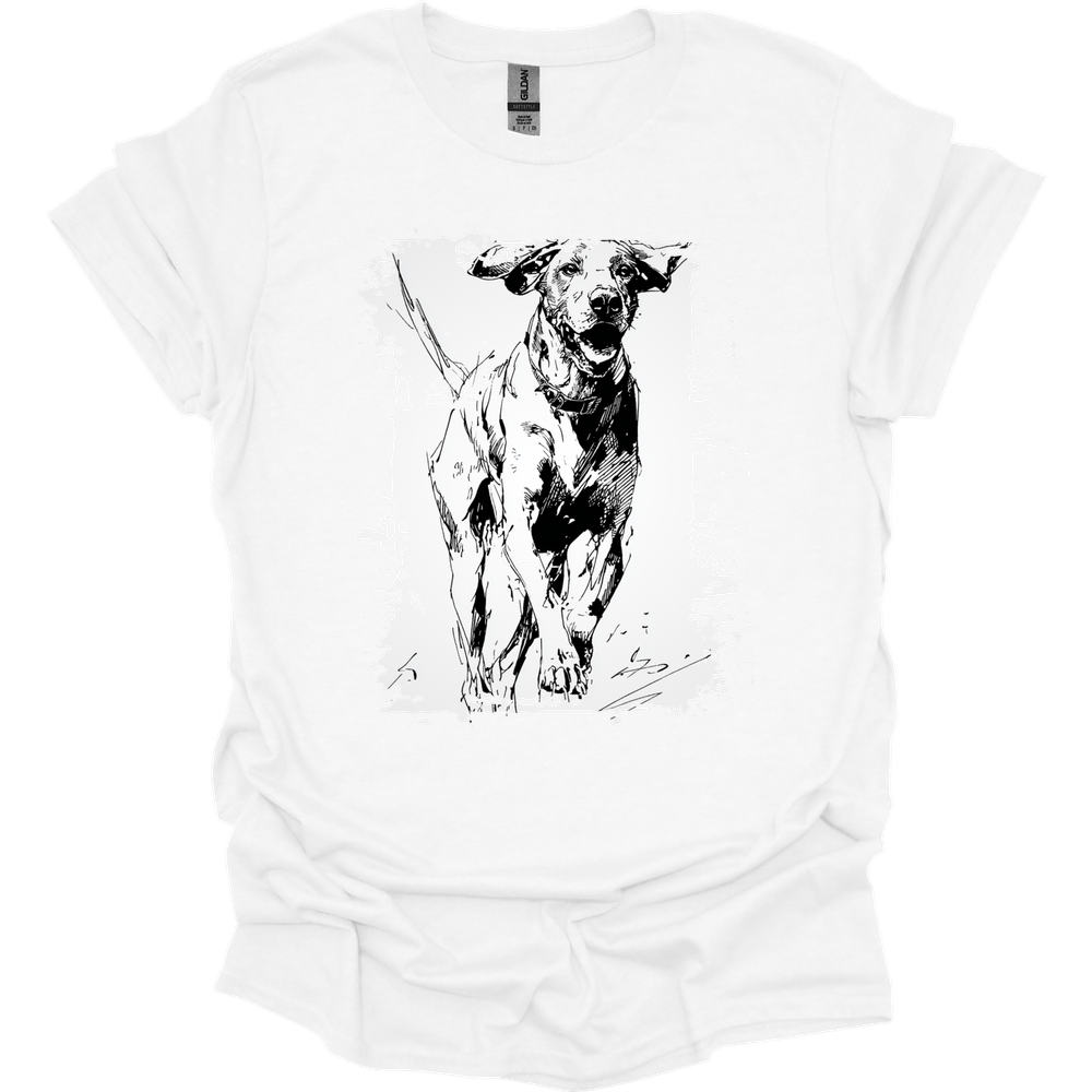 German Shorthaired Pointer - Running Dog T-Shirt - White