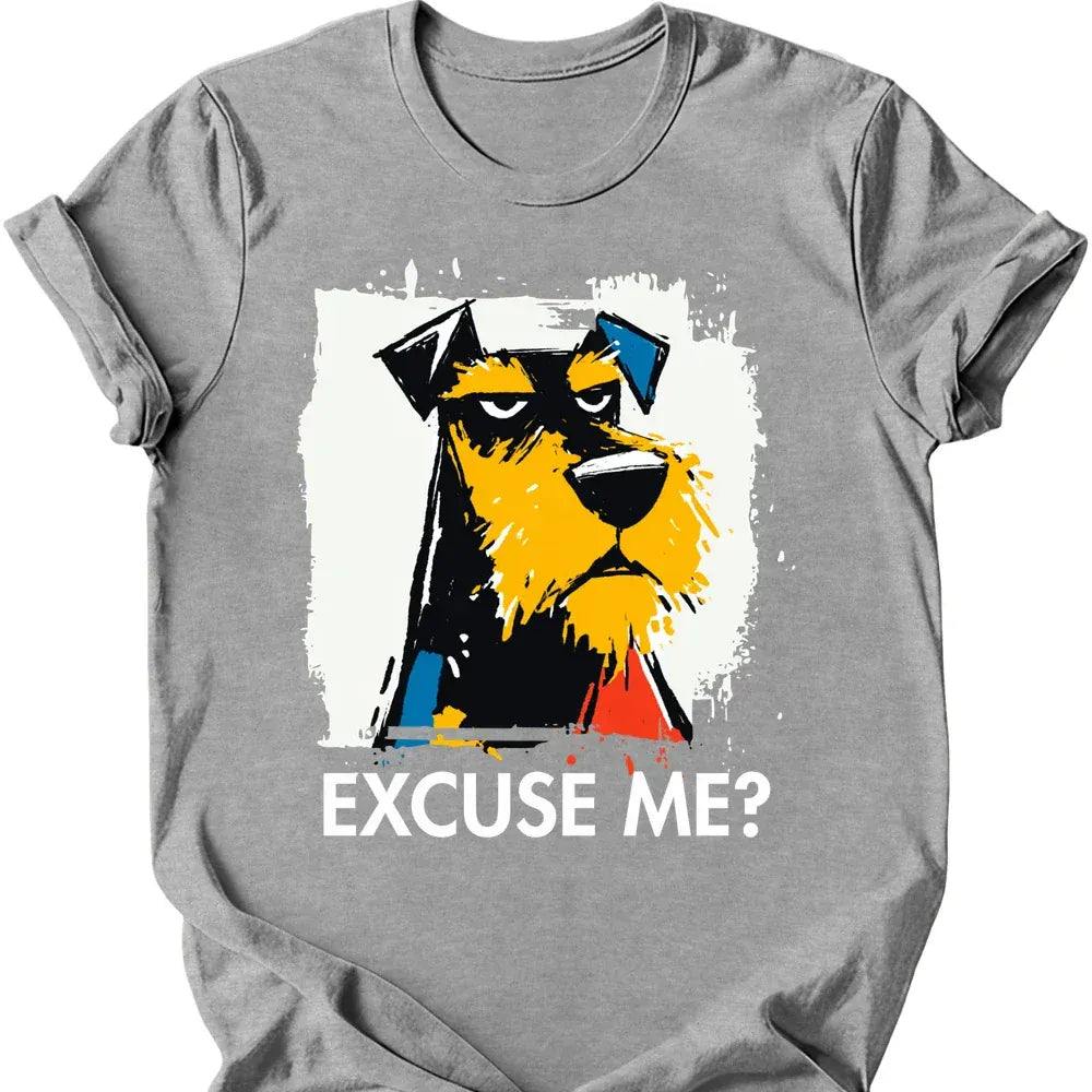 Airedale excuse me tee sport grey