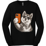 Akita - Selfie Dog Long Sleeve