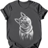 Akita - Tilted Dog T-Shirt