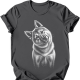 Akita - Tilted Dog T-Shirt