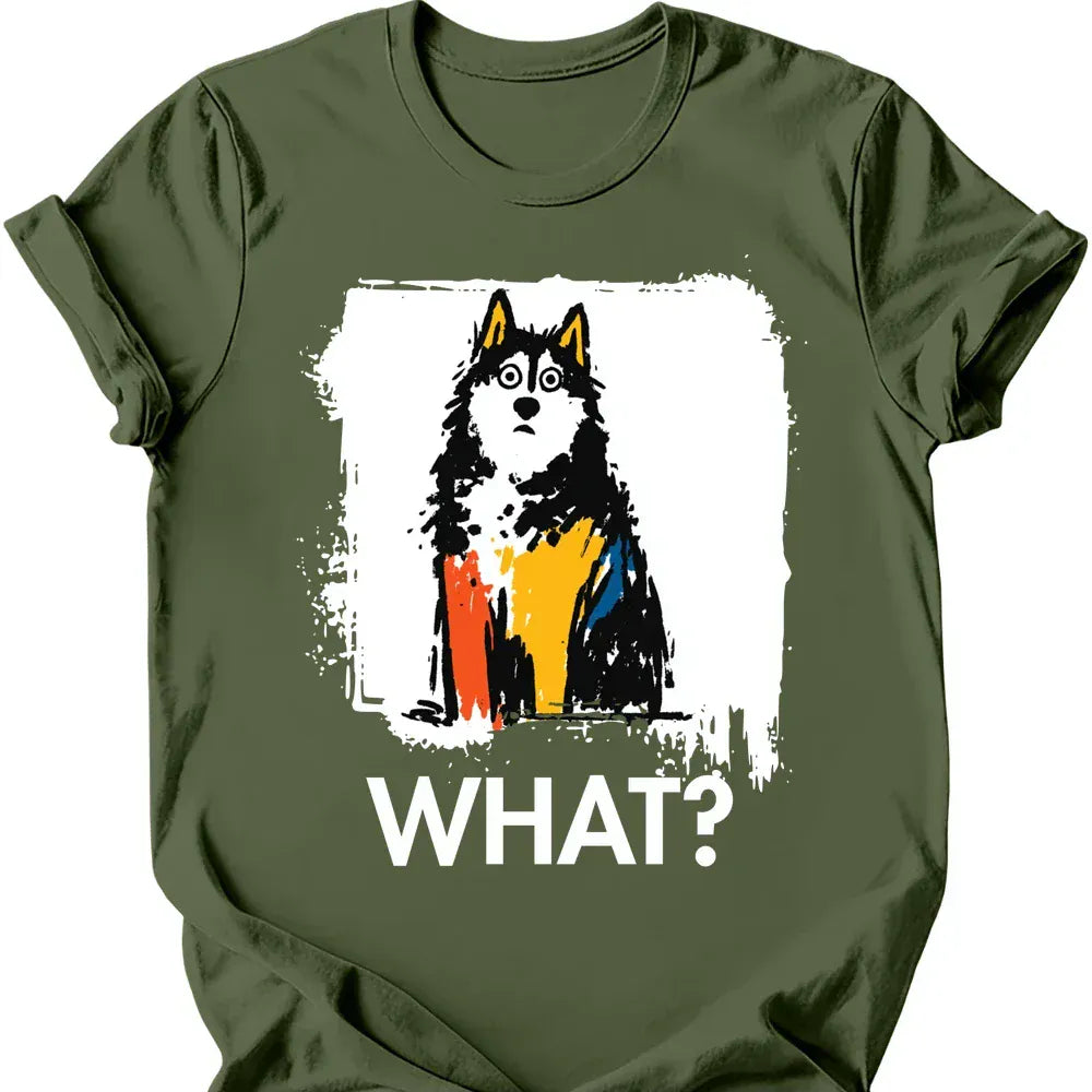 Alaskan Malamute what tee military green