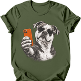American Bulldog - Selfie Dog T-Shirt