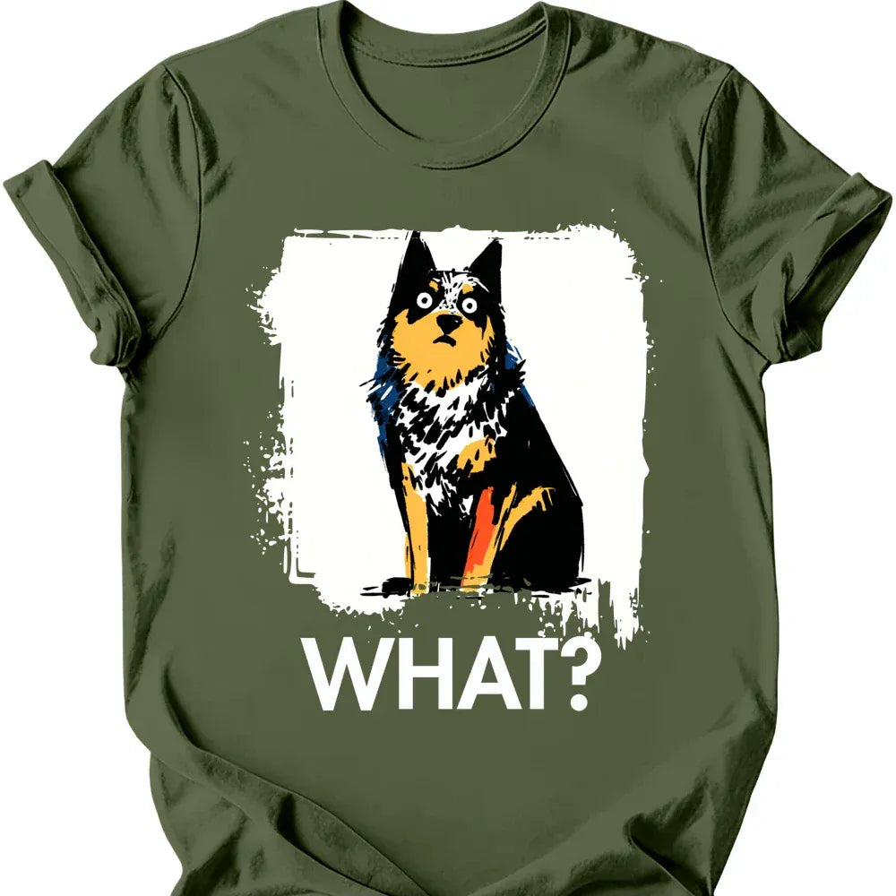 Australian Cattle Dog what tee military green
