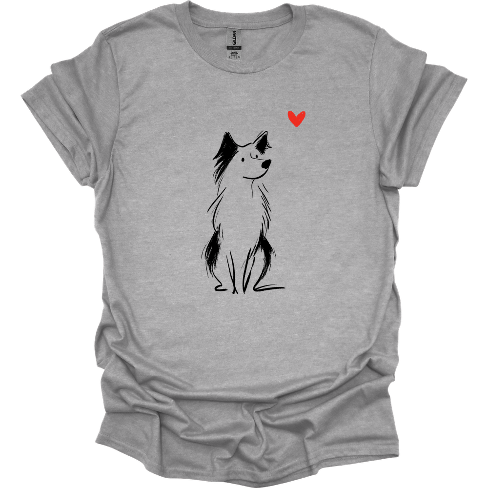 Australian Shepherd - Sketch Dog T-Shirt