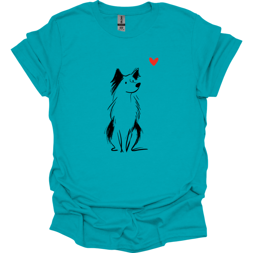 Australian Shepherd - Sketch Dog T-Shirt