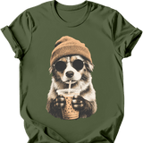 Australian Shepherd - Hipster Dog T-Shirt