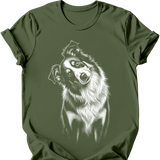 Australian Shepherd - Tilted Dog T-Shirt