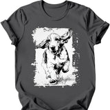 Basset Hound - Running Dog T-Shirt